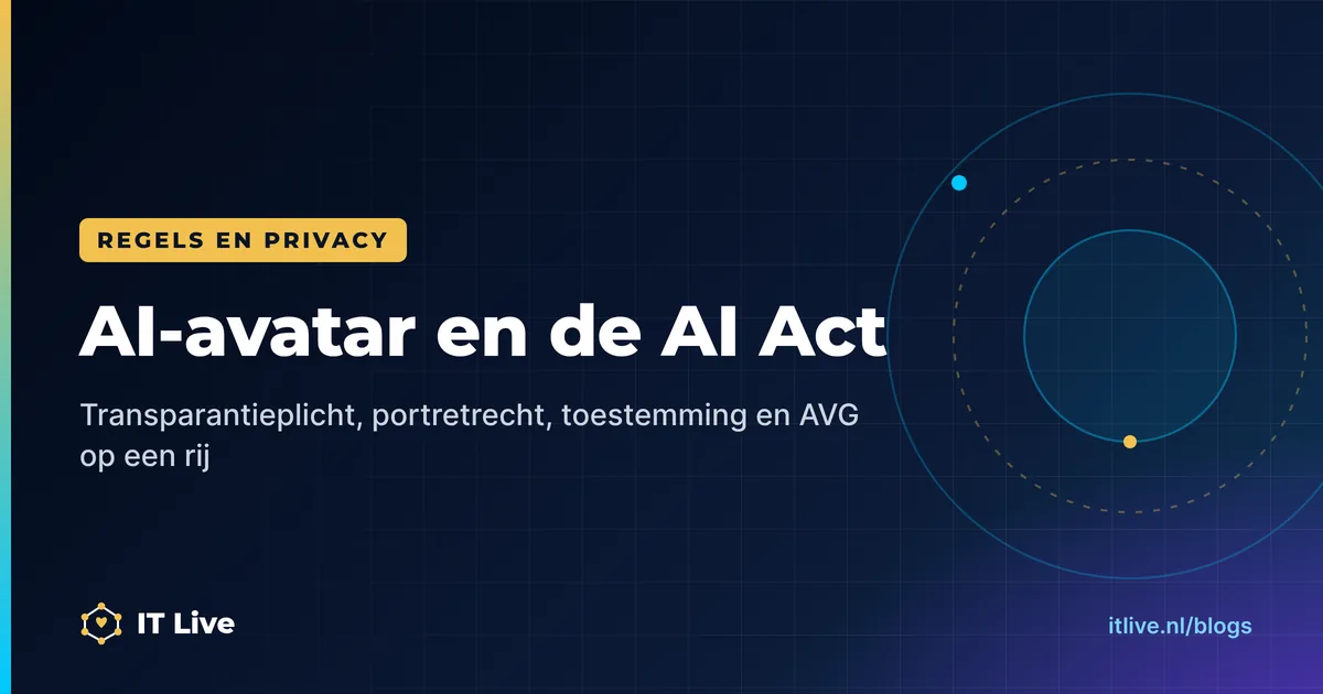AI-avatar en de AI Act: toestemming, portretrecht en AVG