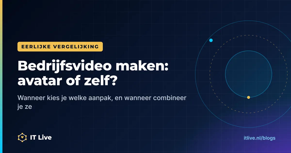 Bedrijfsvideo maken: met een AI-avatar of toch zelf filmen?