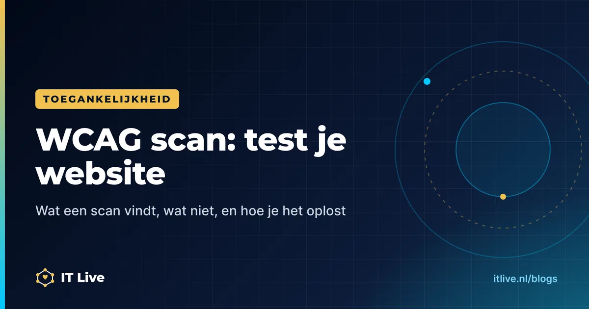 WCAG scan: zo test en verbeter je de toegankelijkheid van je website