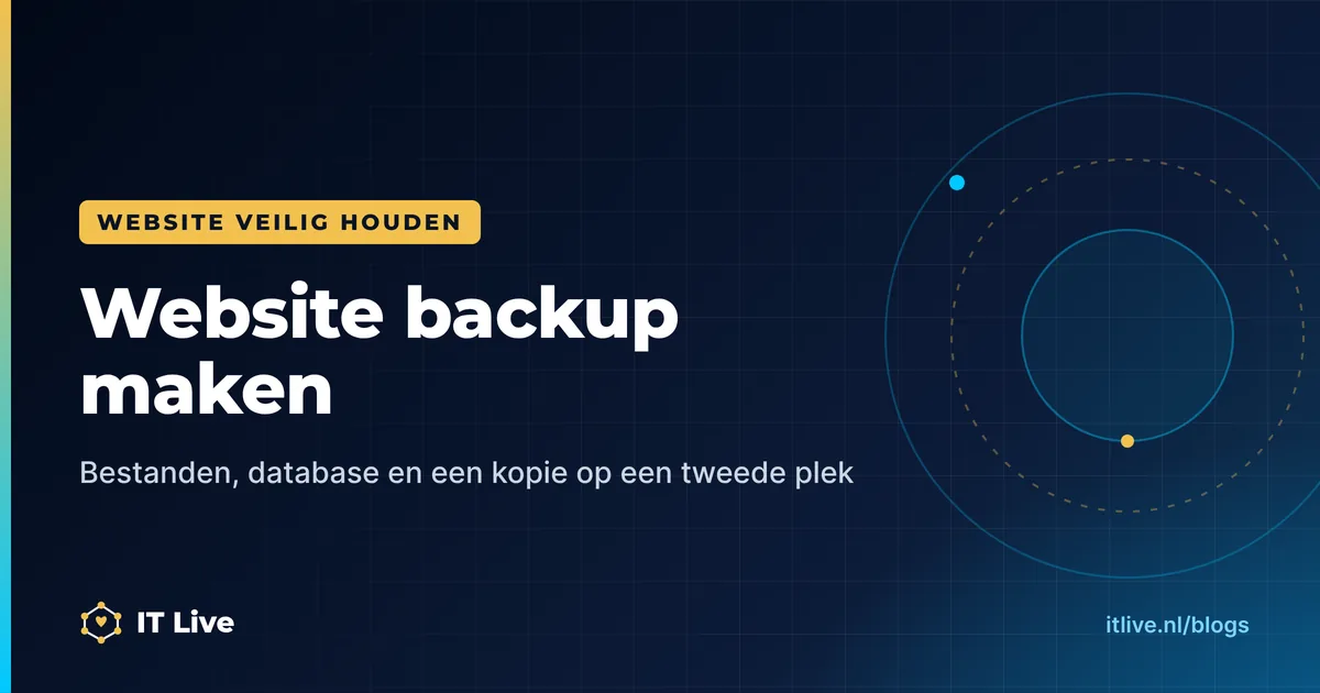 Website backup maken: zo bescherm je je site tegen dataverlies