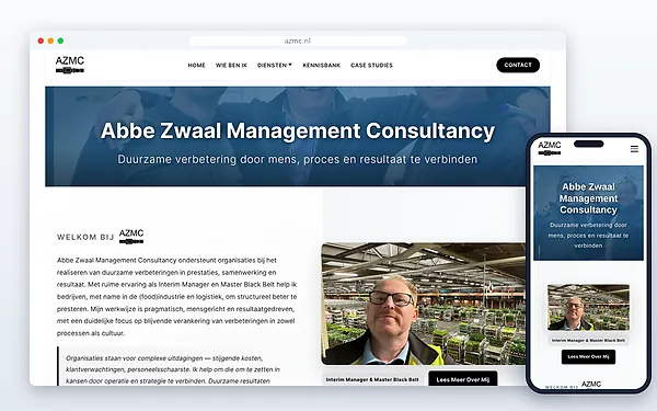 Abbe Zwaal Management Consultancy — website door Layg