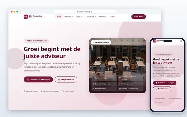 BDJ Consulting — website door Layg