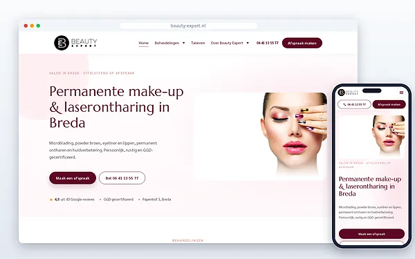 Beauty Expert — website door Layg