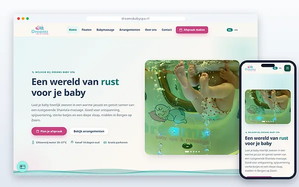Dreams Baby Spa — website door Layg