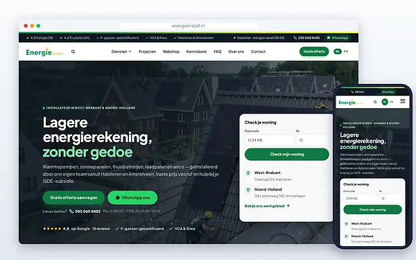 Energie Install — website door Layg