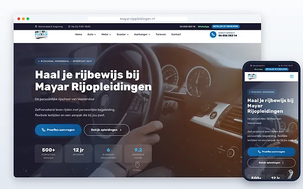 Mayar Rijopleidingen — website door Layg