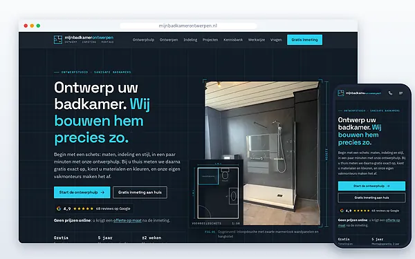 Mijn Badkamer Ontwerpen — website door Layg