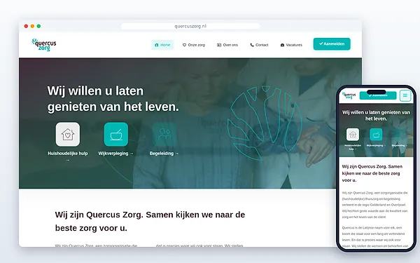 Quercus Zorg — website door Layg