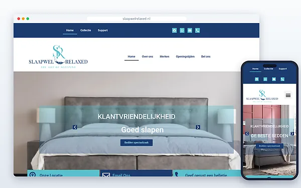 Slaapwel Relaxed — website door Layg