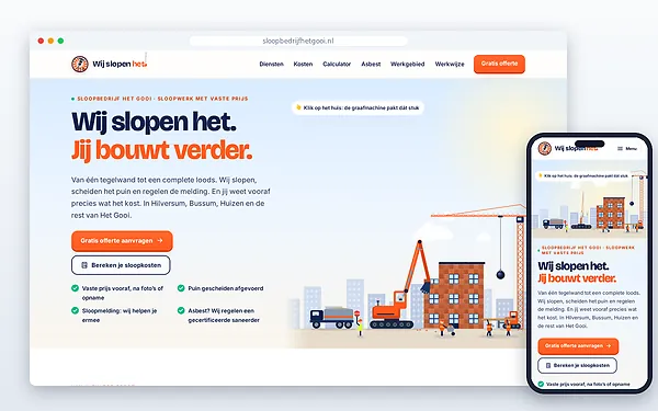 Sloopbedrijf Het Gooi — website door Layg