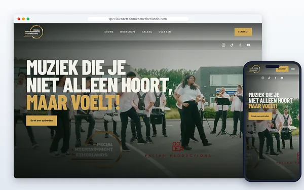 Special Entertainment Netherlands — website door Layg