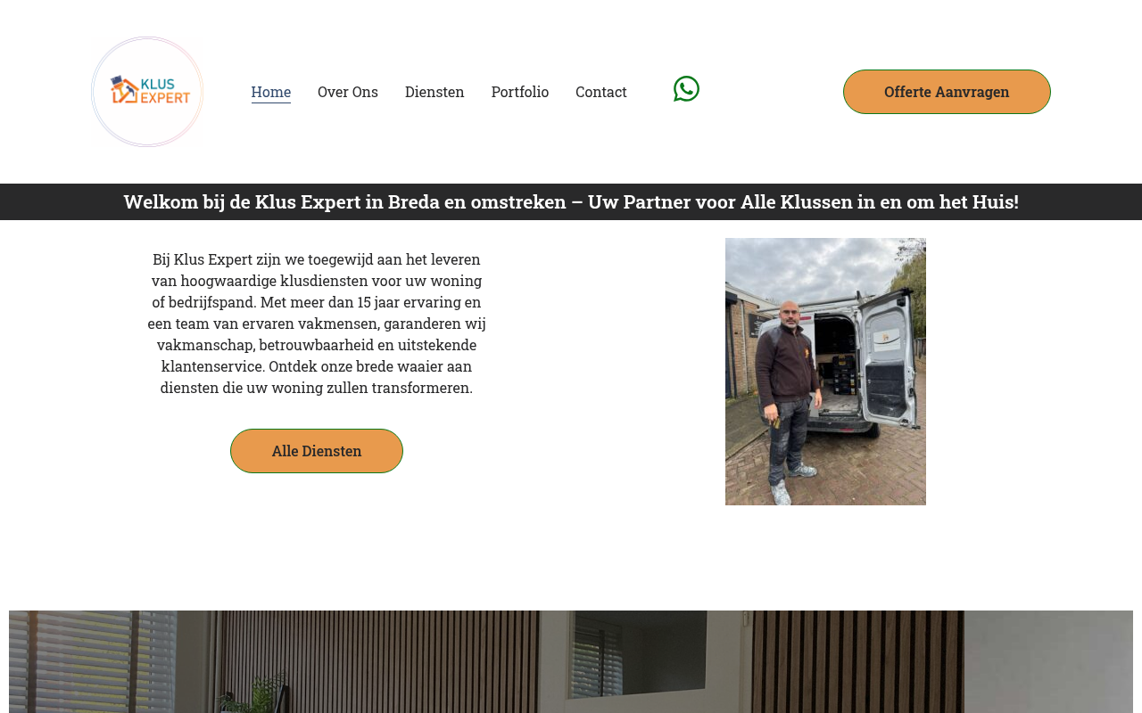 Website Klus Expert in Breda
