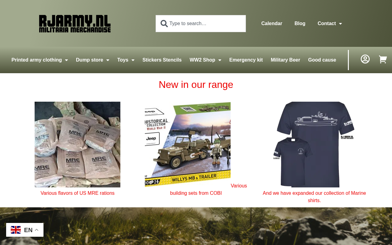 Webshop RJ Army Merchandise